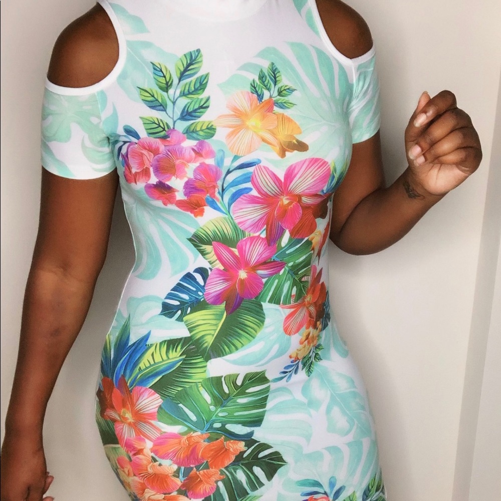 Colorful Midi Dress